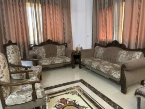 طقم كنب 7 مقاعد زان مصري حفر