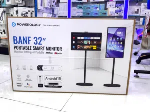 Powerology Banf 32" Portable Smart Monitor - Gray android 15