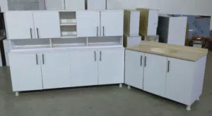 كاونترMDF مترين ارضي وملحق مع سنك متر و 20