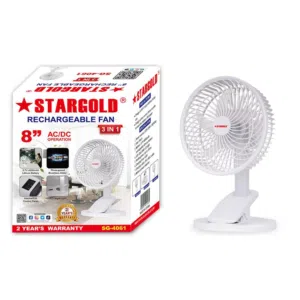 STARGOLD RECHARGEABLE FAN
