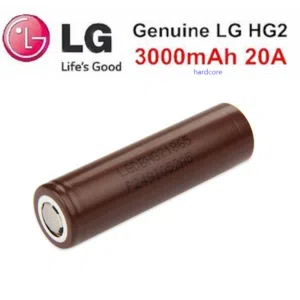بطاريات LG اصلي ليثيوم18650  LG HG2 3.7V 3000mAh 20A Discharge Li-ion Battery