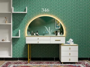 تخفيض ميز تواليت درجة اولى ثقيل  اللون ابيض   خشب mdf  السمك 15 ملم وليس 12 ملم  بدون مرآة  القي