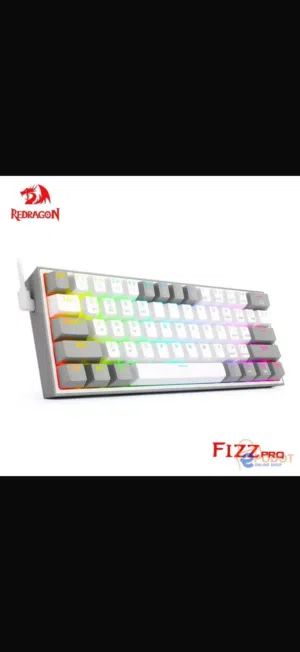 مع ماوس باد هديه Redragon fizz pro 616 white اقره الوصف