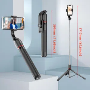 2 in 1 selfie stick and tripod