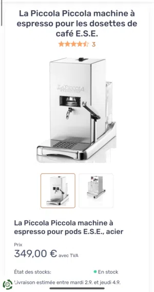 la piccola مكينه قهوه