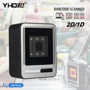 قارئ باركود مكتبي ثابت على الطاولة - سرعة وأداء عالي جدا 1D, 2D, QR
