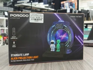 Porodo Stargate Lamp Alien Projection Light Speaker Bluetooth in Muscat / Brand New