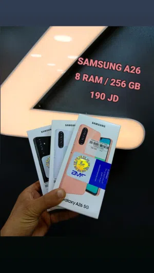 Samsung A26 new 256g  8 ram  جديد