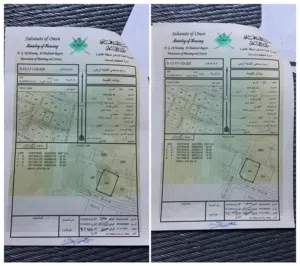 أرضين شبك للبيع في ولاية عبري بين بلدة الوهره والدريز