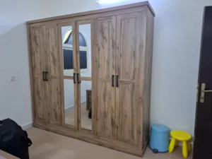 دولاب 6 ابواب وسرير 200×180 هوم سنتر