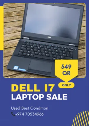 Dell i7 Laptop (Latitude E7270) 8GB RAM + SSD – Fast & Slim – Only 549