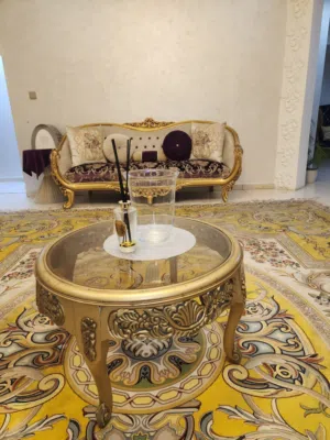 طقم جلوس خشب زان أرماني تطلب
