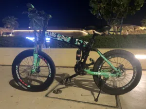 Used Green foldable land rover mountain bike