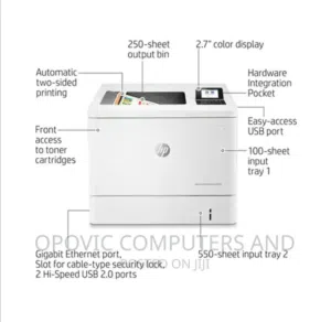 HP COLOR LASER JET ENTERPRISE M544 PRINTER. very lightly used.