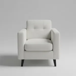 Modern 9-Piece White Sofa Luxury Chair Set (Excellent Condition