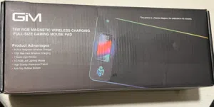 New unused Gim Mousepad Rgb with Wireless charging