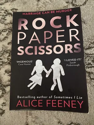 Used printed book called: Rock paper scissors (thriller)