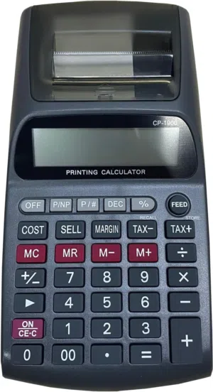 آلة حاسبة طابعة Flamingo CP-1900 (أصلية) بحالة ممتازة للبيع السريع