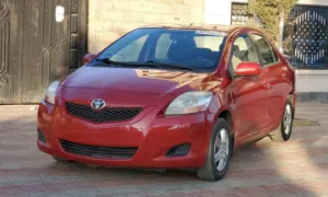 تويوتا يارس 2009، لون أحمر، بنزين ، بضاعة زيرو!