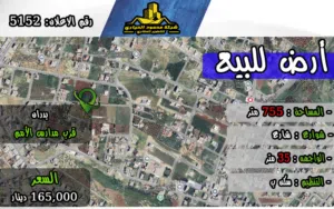 رقم الأعلان (5152) قطعة ارض للبيع في شفا بدران قرب مدارس الأمم