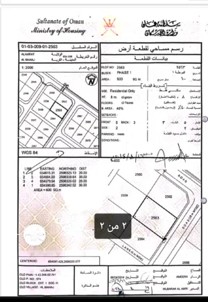 Residential Land for Sale in Muscat Amerat