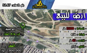 Commercial Land for Sale in Amman Rajm Amesh