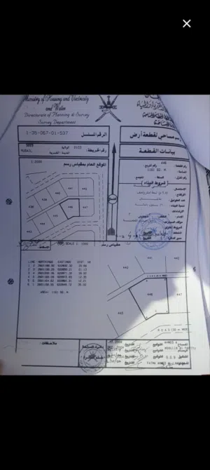 قريب من مسجد الجفنين ارض صناعي للبيع الجفنين، السيب