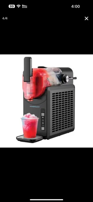 ماكينة السلاش و المشروبات مثلجة أوتوماتيكية بسعة 2 لتر من POWEROLOGY