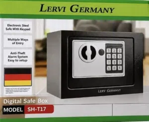 قاصة الكترونية المانية ماركة Lervi Germany SH-T17  احفظ مقتنياتك لثمينة بأمان مع خزنة Lervi Germany