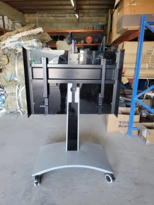 Heavy Duty Mobile TV Stand Rolling Plasma/LCD/LED Display Cart Fits 55–75 Inch TV
