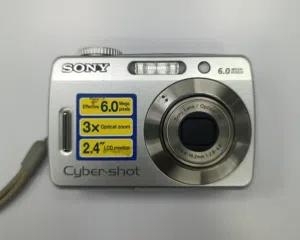 Sony Cyber-shot DSC-S500 Digital Camera — Silver — Tested Working