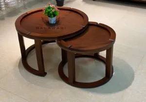 طاولة وسط خشب زان