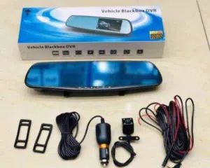 كاميرة سيارة امامية خلفية على شكل مرآة  ركب dvr كامل لسيارتك بيسجل وبيعرض الفيديوهات المسجلة ومرايا