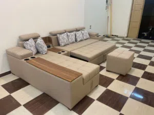 ركنه سرير خشب زان محمل