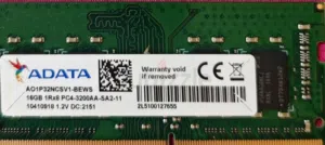 16GB ram @3200 DDr4 mhz