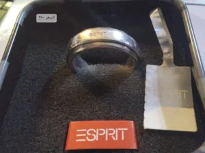 دبلة ESPRIT فضة بالعلبة و السيريال و الشهادة