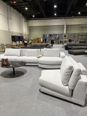 Free shape light grey sofa for sale