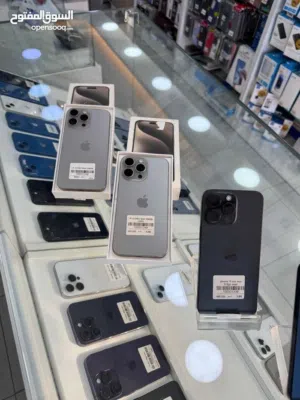 I phone 15 pro max 256gb مستعمل شبة جديد بطاريه 85-90 معه كرتونته كفالة اسبوعين لاي عطل مصنعي