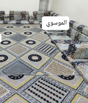 .. كعدة عربية كويتي ربل جديدة جديد قياسة  13و80سم متر 7 منادر 12 مساند 7 تكيات 2 زواية