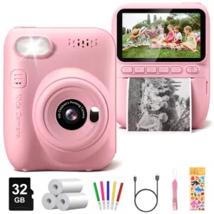A fun and creative camera for kids that lets them capture moments and print instantly — perfect