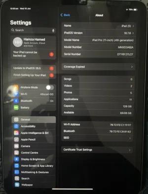 iPad Pro 4th M2 11 inch