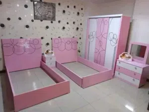 اوضه اطفال كامله خشب كونتر كبس ودهان لاكيه اقتصاديه علي قد الايد ومعاها الملل هديه