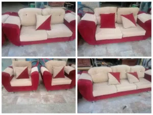 طقم كنب 9 مقاعد تفصيل وثقيل بحاله ممتازه جدا