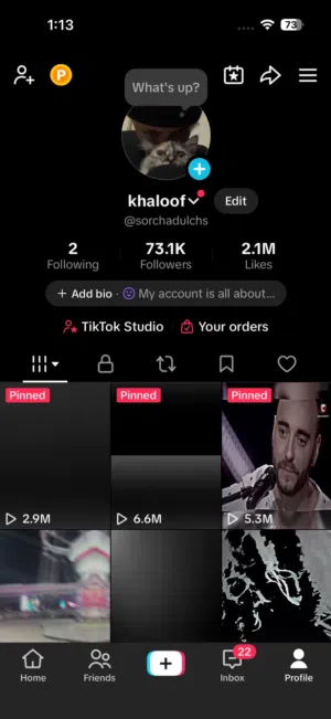 73k TikTok account real followers