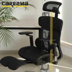 A L2 FULL BLACK MANAGER CHAIR XL MESH WITH FOOT REST MMD2