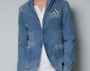 بليزر Zara Man Denim Collection أصلي – مقاس M – صناعة المغرب