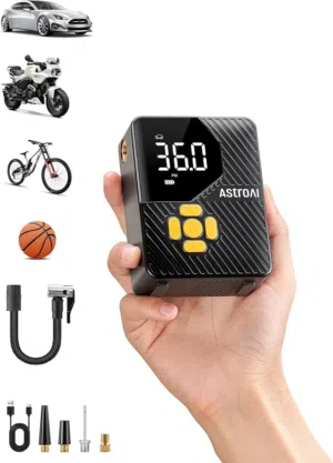 منفاخ إطارات السيارات المحمول الذكي ماركةAstro AI شحن  AstroAI AIRUN L7Mini
