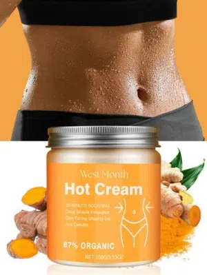 Hot Cream" (الكريم الحار)، وهو جل موضعي يُسوّق كمنتج لشد البشرة، ونحت الجسم،وتقليل ظهور السيلوليت