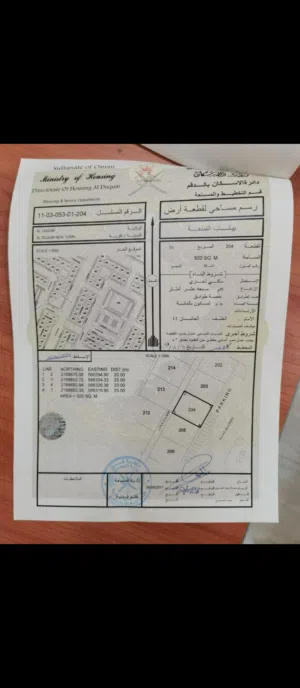أرض سكني تجاري مربع 53 خط ثاني من شارع القار وسط البنايات