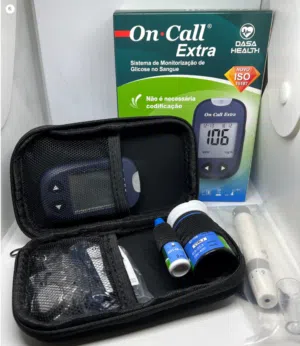 جهاز السكري One Call Extra جهاز فحص نسبة السكر بالدم مراقبة الجلوكوز في الدم مع شرائح